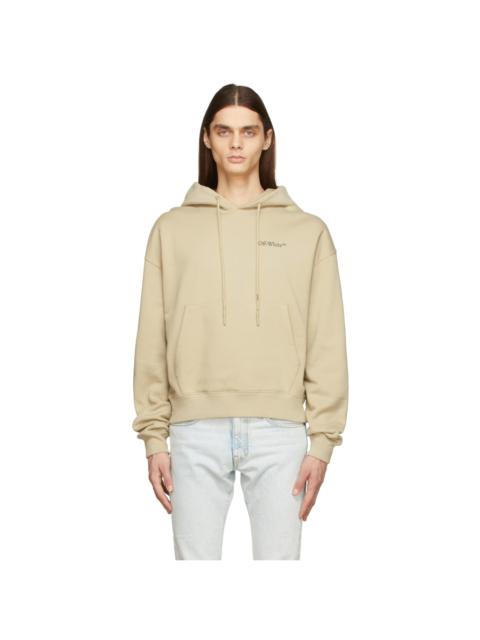 Off-White Taupe Caravaggio Crowning Over Hoodie