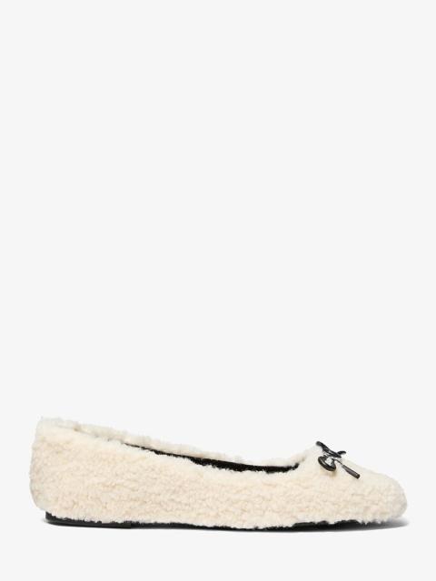 MICHAEL KORS Savannah Faux Shearling Ballet Flat