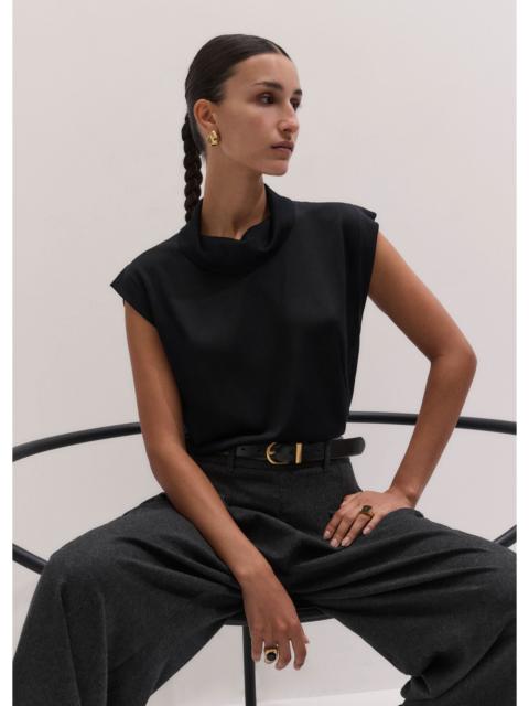 ME+EM Draped Neck Knit Tee