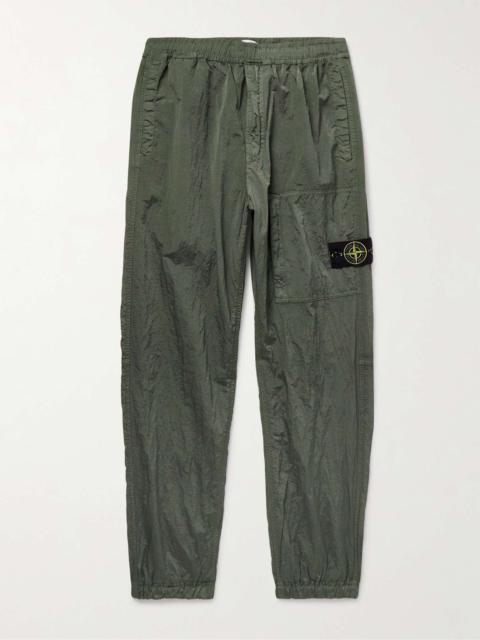 Tapered Logo-Appliquéd Nylon Metal Track Pants