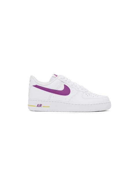 Nike 공군 1 낮은 EMB "Bold Berry Lakers"스니커