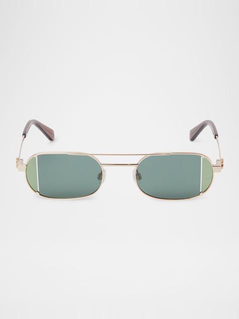 Off-White Lynn Oval Metal Sunglasses