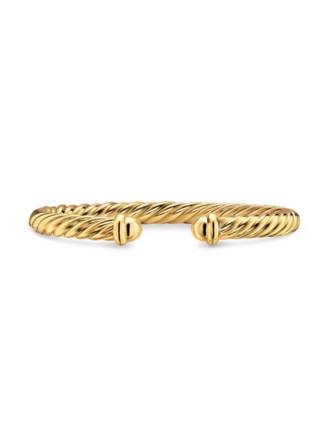 DAVID YURMAN Women's Cablespira Flex Bracelet in 18K Yellow Gold, 6MM - Gold