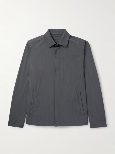 Herno Woven Shirt Jacket Gray