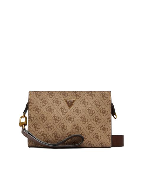 GUESS USA Milano logo-print shoulder bag