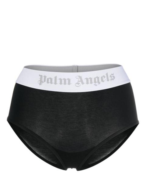 Palm Angels logo-band bikini bottoms