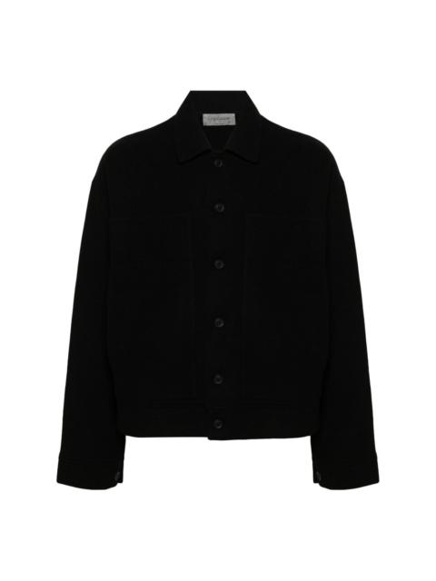 knitted shirt jacket