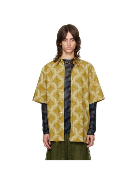 Dries Van Noten Yellow Dotted Shirt