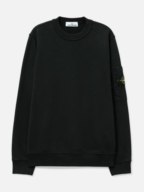 Stone Island COTTON FLEECE CREWNECK SWEATSHIRT WITH SEASONAL POCKET