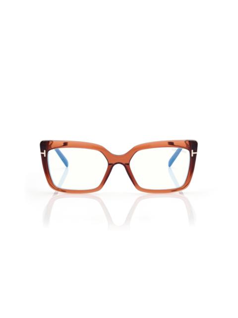TOM FORD BLUE BLOCK RECTANGULAR OPTICALS