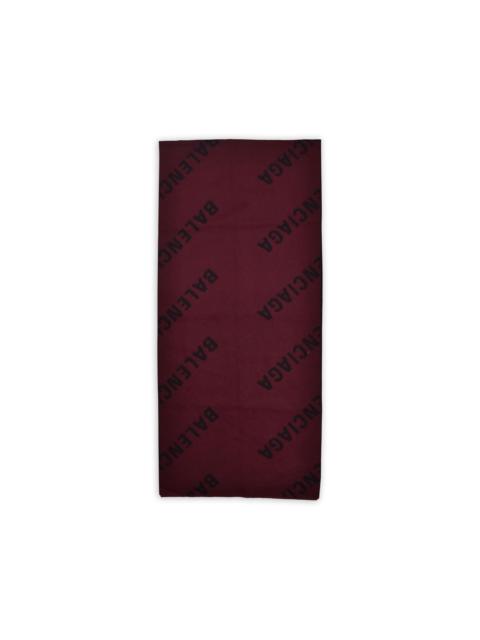 BALENCIAGA monogram two-tone scarf
