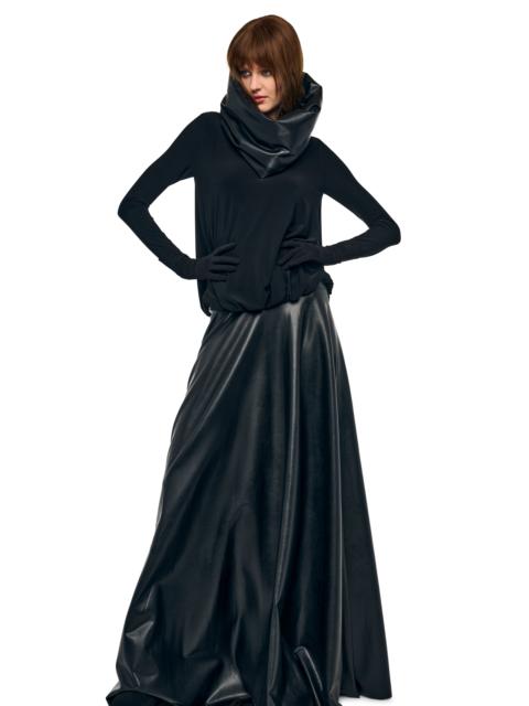 NORMA KAMALI LONG SLEEVE BABYDOLL TOP