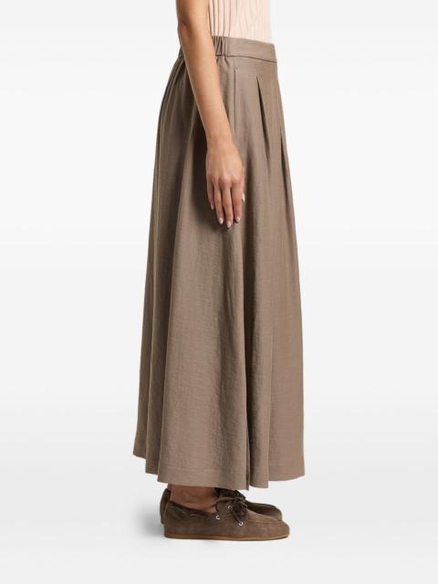 PESERICO pleated maxi skirt