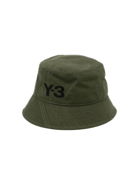 Y-3 logo-print decorative-stitching bucket hat