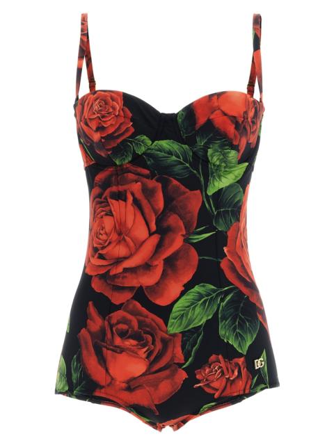 Dolce & Gabbana One-Piece Swimsuit With Balcony