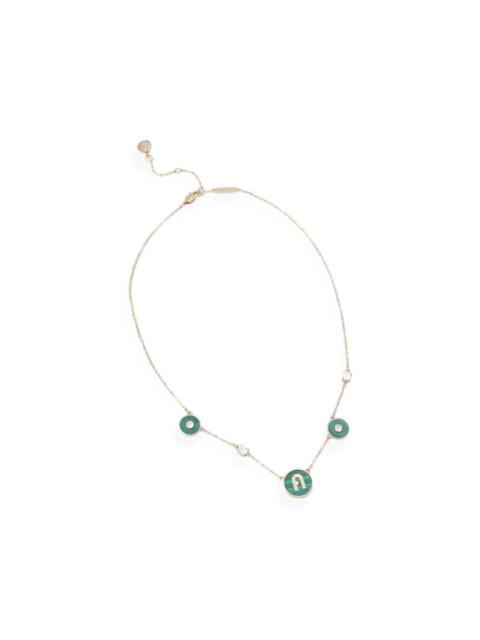 FURLA logo-pendant necklace