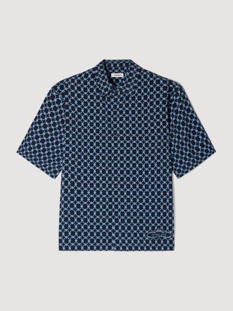 Sandro LINK PRINT LOOSE-FIT SHIRT