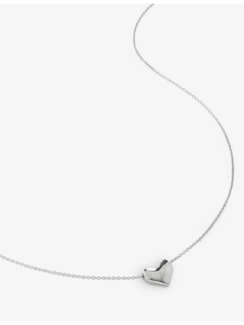 MONICA VINADER Heart-charm sterling-silver pendant necklace