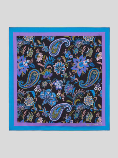 Etro FLORAL PAISLEY POCKET SQUARE