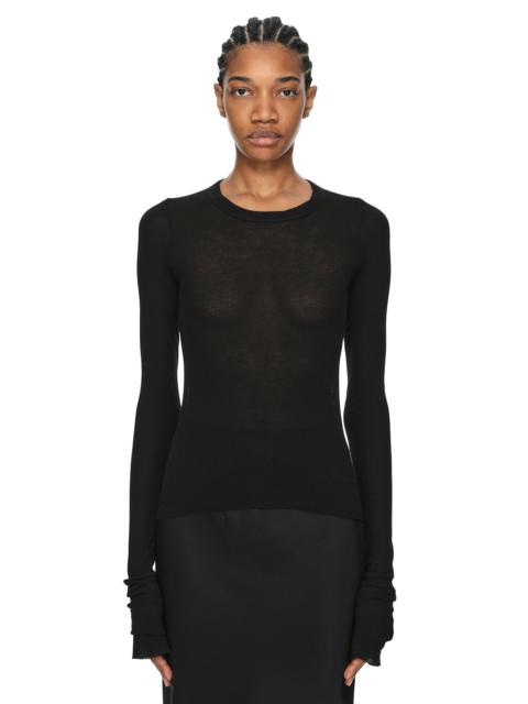 Rick Owens CROPPED RIB LS T