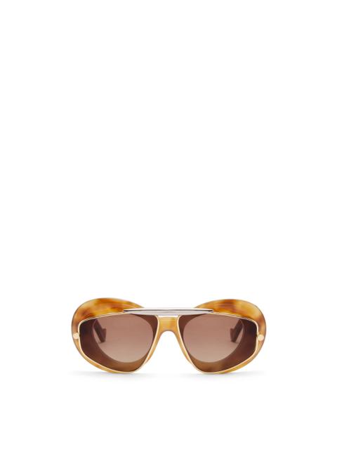 Loewe Wing double frame sunglasses in acetate and metal