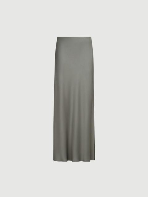 Brunello Cucinelli Satin cady fluid bias-cut skirt
