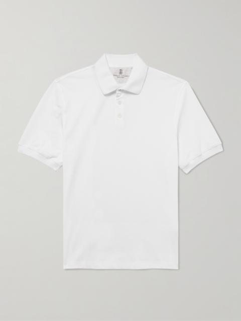 Brunello Cucinelli Slim-Fit Cotton-Piqué Polo Shirt