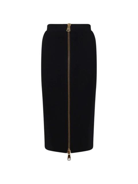 ELISABETTA FRANCHI Elisabetta Franchi Midi Two-way-zip Skirt