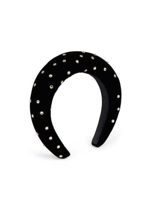 NINA RICCI crystal-embellished velvet headband