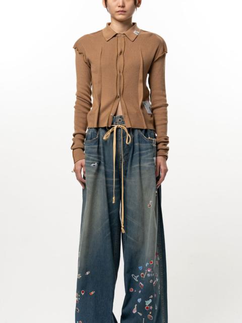 Maison MIHARAYASUHIRO Inside-Out Knit Cardigan