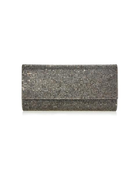 JUDITH LEIBER Perry Crystal Clutch grey
