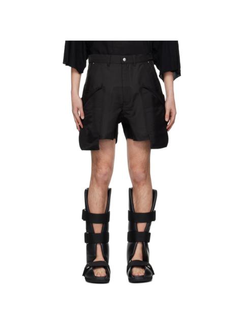 Rick Owens Black Stefan Cargo Shorts