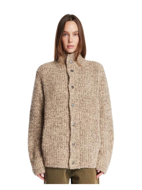 God’s True Cashmere Beige Cloud Melange Cardigan