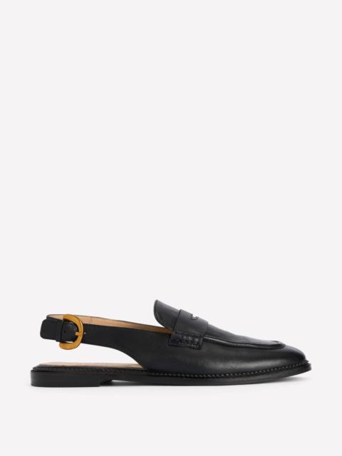 BODEN Nya Slingback Penny Loafers-Black