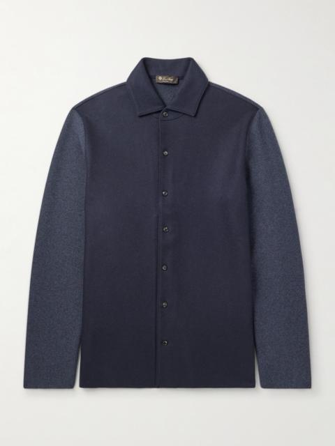 Loro Piana Breia Felt-Panelled CashWish® Overshirt