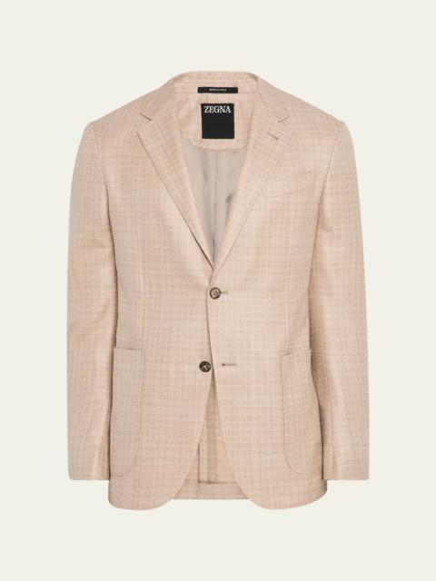 ZEGNA Men's Tonal Plaid Sport Coat