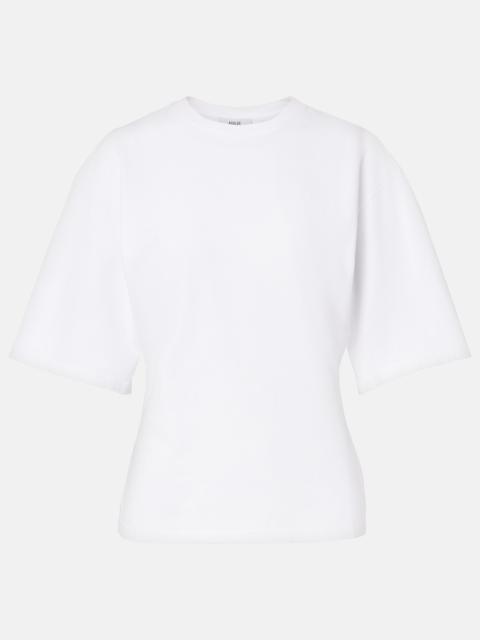 AGOLDE Storey gathered cotton jersey T-shirt