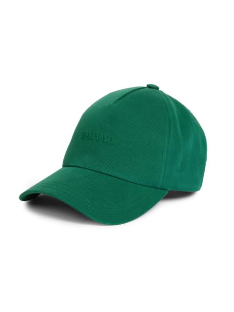Balmain Men's Vintage Embroidered Cotton Baseball Cap - Green