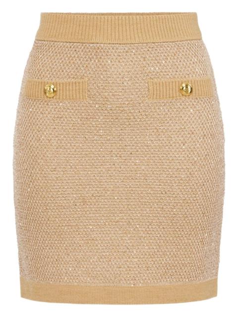 ELISABETTA FRANCHI knitted mini skirt