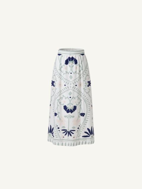 Cleobella JULIET ANKLE SKIRT | LILIANA BLUE SURF