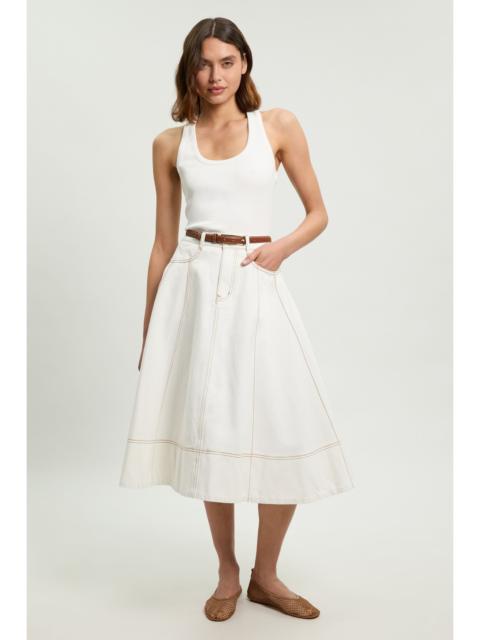 KAREN MILLEN Denim Full Midi Skirt