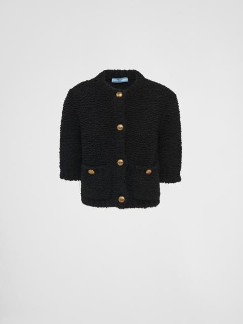 Prada Bouclé mohair cardigan