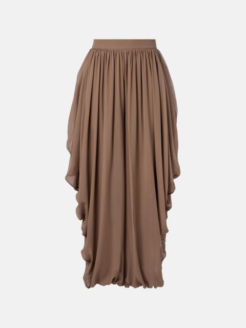 ELIE SAAB Draped silk pants