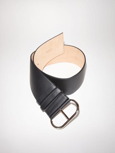 Acne Studios Wide leather belt - Black