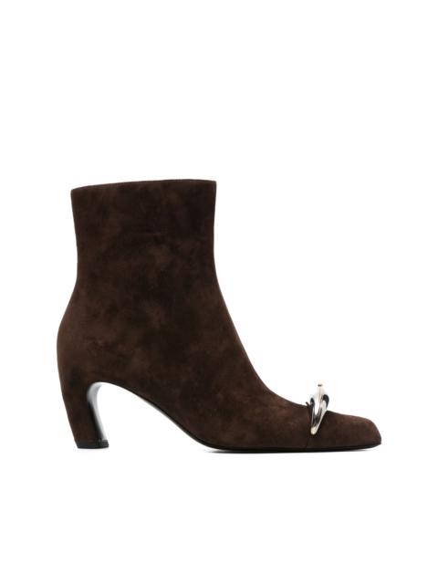 TORY BURCH 65mm suede ankle boots