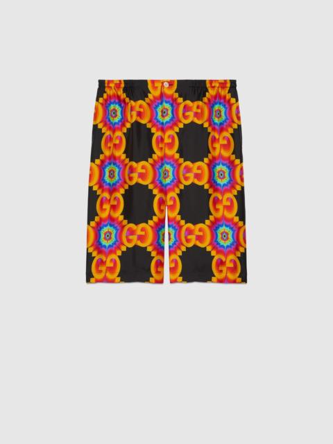 GUCCI GG kaleidoscope silk shorts