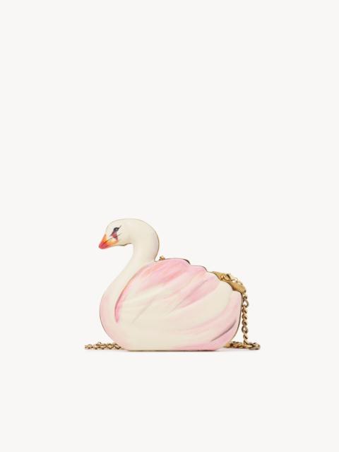Chloé CHLOÉ TROPICUS SWAN MINAUDIÈRE IN PRINTED LEATHER
