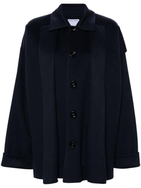 Bottega Veneta layered wool blend jacket