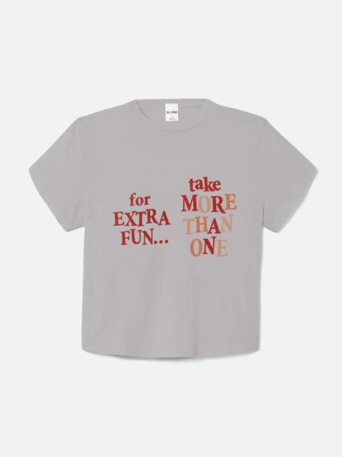 RE/DONE 1950s Boxy Tee Coke For Fun - Heather Grey