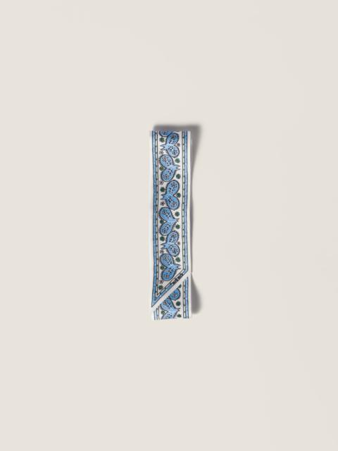 Miu Miu Printed twill scarf